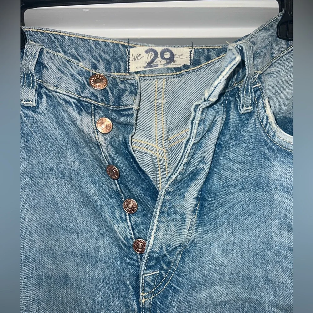 Free People Ollie Jeans, NEW, size 29, We the Free Wide leg distressed - Picture 8 of 8